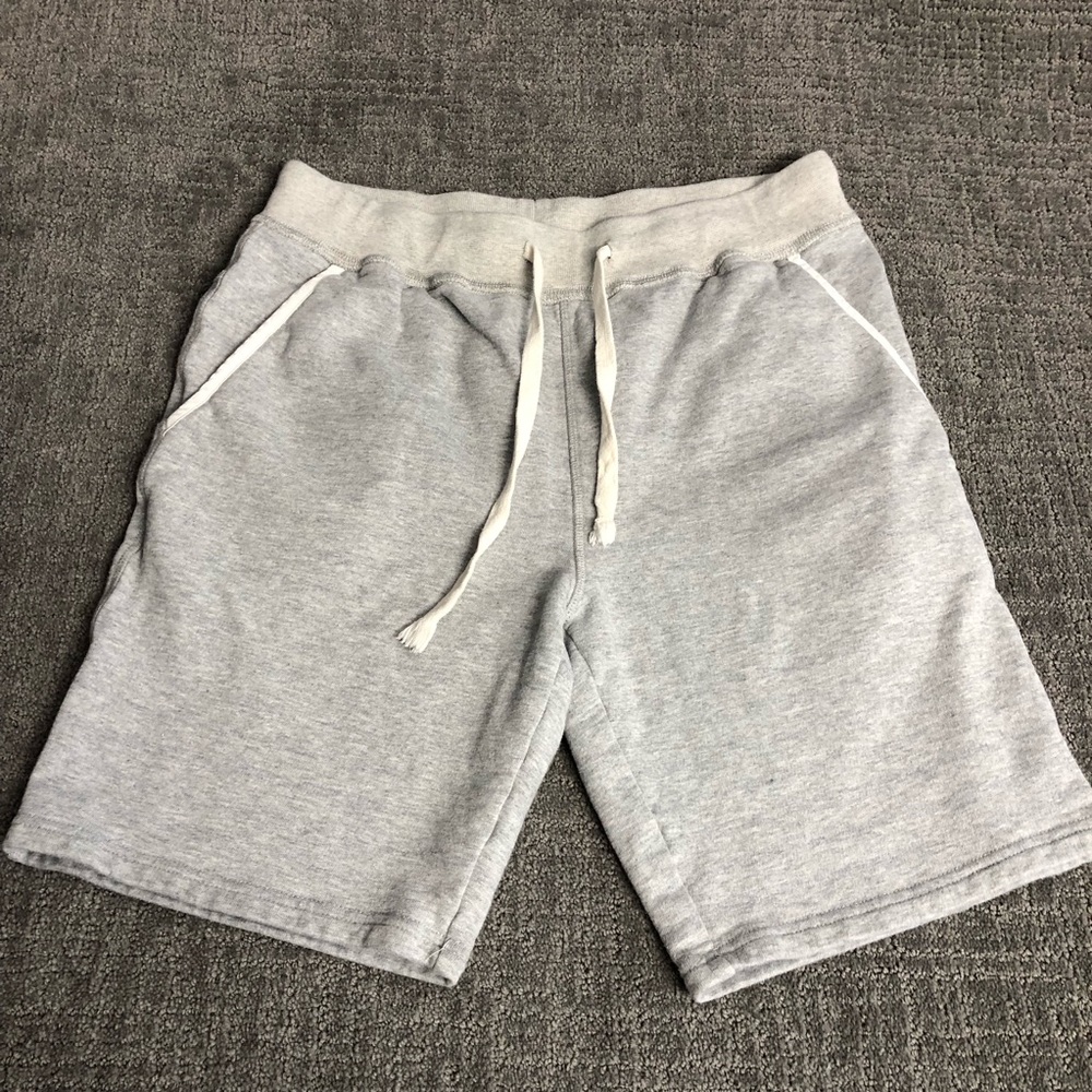 Men's Athletic Gray Shorts with Drawstring